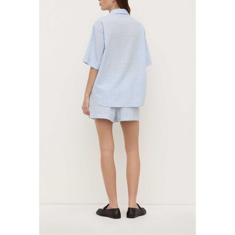 Assembly Label Ainslee Short Sleeve Shirt Blue Check image number 1
